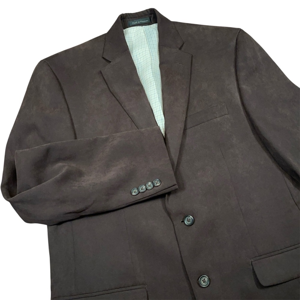 Lauren Ralph Lauren Blazer Men's Sz 40R Brown Faux Suede Sport Coat MINT